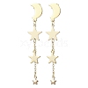 Brass Stud Earrings EJEW-TA00583-1