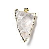 Natural Quartz Crystal Pendants G-E581-02LG-1