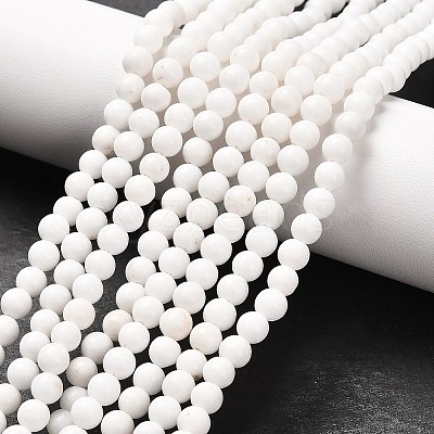 Natural Mashan Jade Round Beads Strands X-G-D263-4mm-XS01-1