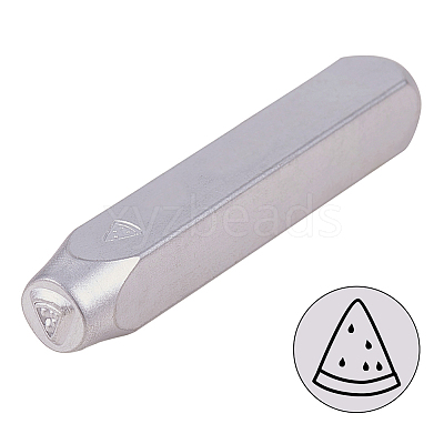 Iron Metal Stamps AJEW-BC0005-56I-1