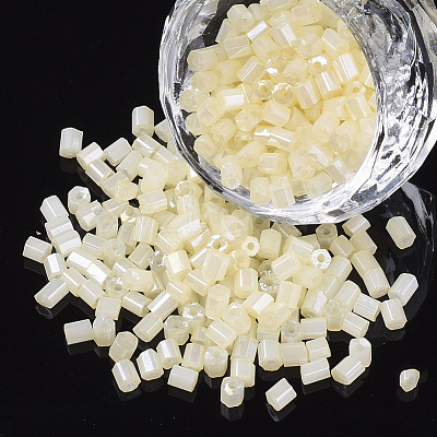 8/0 Two Cut Glass Seed Beads SEED-S033-07A-02-1