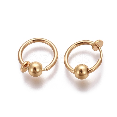 Electroplate Brass Retractable Clip-on Earrings LS-X-EJEW-L221-02N-1