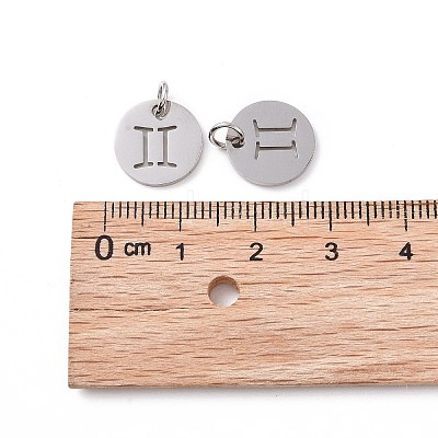 Non-Tarnish 304 Stainless Steel Charms STAS-Q201-T445-3S-1
