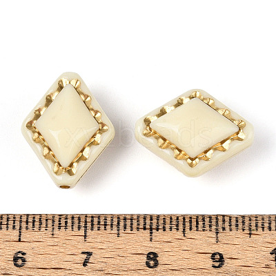 Plating Opaque Acrylic Beads OACR-P013-30D-1