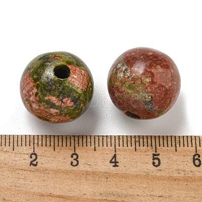 Natural Unakite Beads G-G147-01J-1