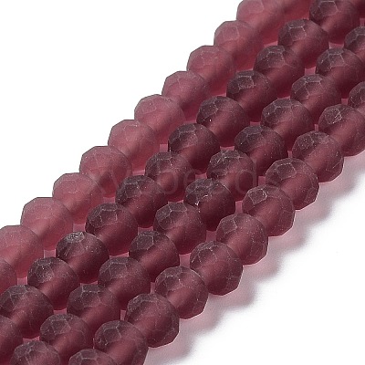 Transparent Glass Beads Strands X1-EGLA-A034-T6mm-MD13-1