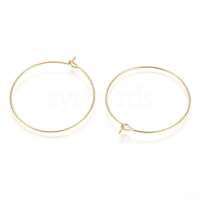 Ion Plating(IP) 316L Surgical Stainless Steel Hoop Earring Findings STAS-G130-03G-30MM-1