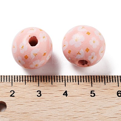 Wood European Beads WOOD-M011-06F-1