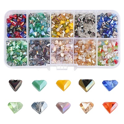 1000Pcs 10 Colors Electroplate Glass Beads EGLA-YW0005-05-1