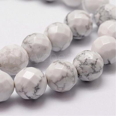 Natural Howlite Beads Strands G-D840-44-8mm-1