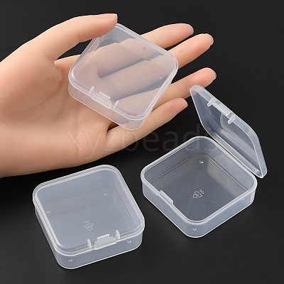 13Pcs Square Plastic Organizer Beads Storage Containers CON-YW0001-36-1