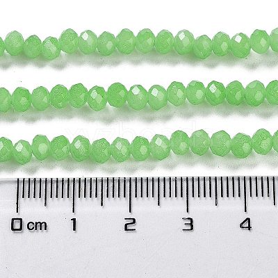 Baking Paint Imitation Jade Glass Bead Strands LS-DGLA-A034-J4MM-A9-1