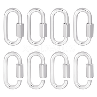 6Pcs Alloy Screw Carabiner Lock Charms FIND-UN0003-31P-1