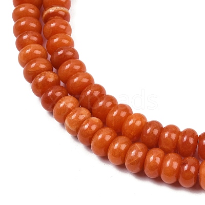 Dyed Natural White Jade Beads Strands G-G107-A26-01-1