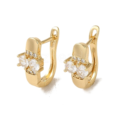 Brass Hoop Earrings EJEW-L271-13KCG-06-1