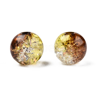 Transparent Crackle Acrylic Beads CACR-N002-16A-1