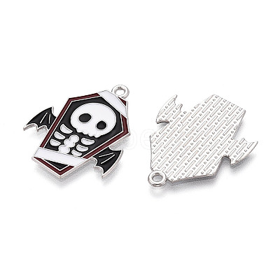 Halloween Theme Alloy and Enamel Pendants X-ENAM-T021-31D-01P-1