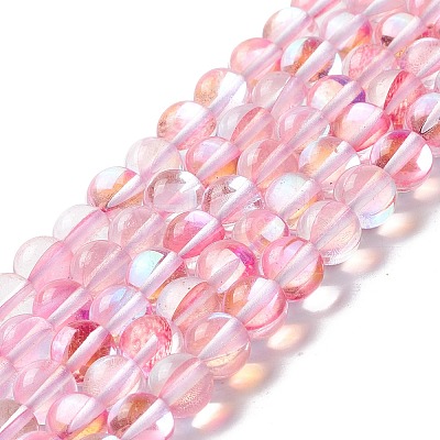Synthetic Moonstone Beads Strands G-E573-02B-26-1