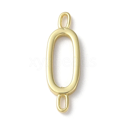Rack Plating Brass Connector Charms KK-P245-07G-O-1