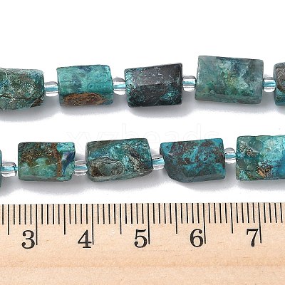 Natural Chrysocolla and Lapis Lazuli Beads Strands G-C275-A01-01-1