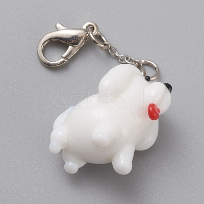 Handmade Lampwork Pendant Decorations LAMP-K034-A08-1