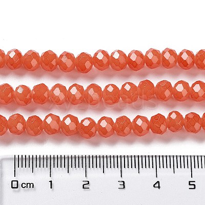 Baking Paint Imitation Jade Glass Bead Strands DGLA-A034-J6MM-A12-1