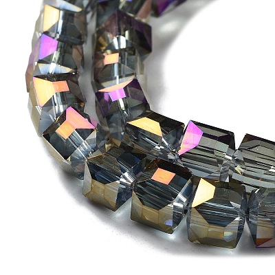 Electroplate Glass Bead Strands EGLA-R064-6mm-08-1