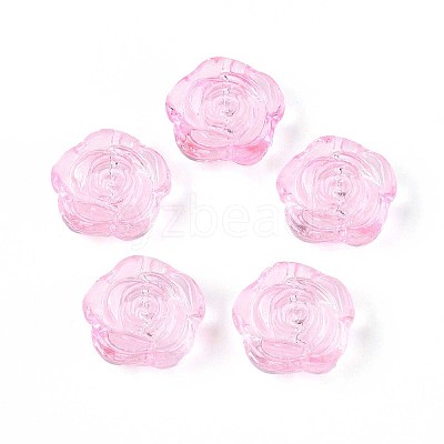 Baking Paint Transparent Glass Beads DGLA-N018-01I-1
