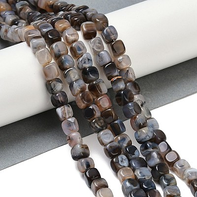 Natural Dragon Veins Agate Beads Strands G-G177-E16-01-1