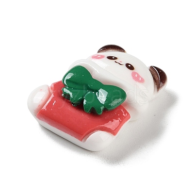 Christmas Theme Opaque Resin Cabochons RESI-F053-B03-1