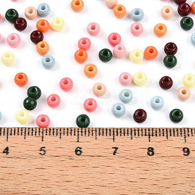 Baking Paint Glass Seed Beads SEED-N007-02E-1