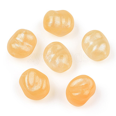 Opaque Acrylic Beads OACR-E015-08C-1