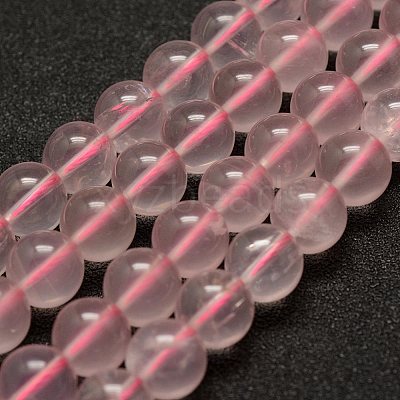 Natural Rose Quartz Beads Strands G-E375-12mm-01-1