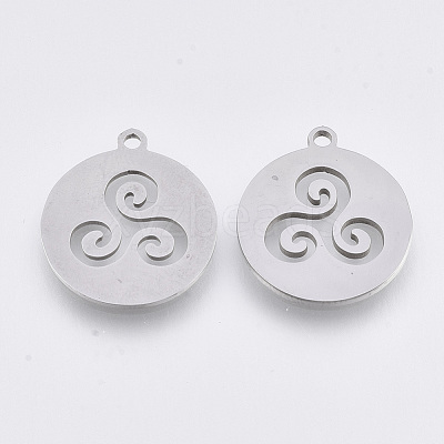 Tarnish Resistant 201 Stainless Steel Pendants STAS-T044-89P-1