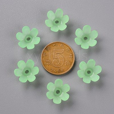 Frosted Acrylic Bead Caps MACR-S371-07A-733-1