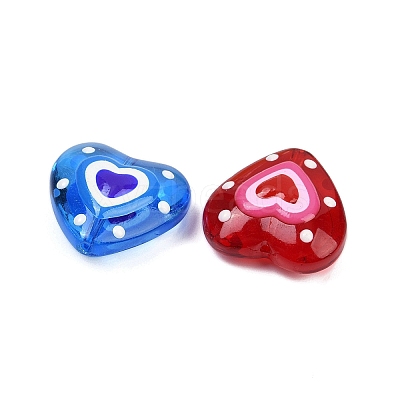 Handmade Lampwork Beads Strands LAMP-R004-06B-01-1