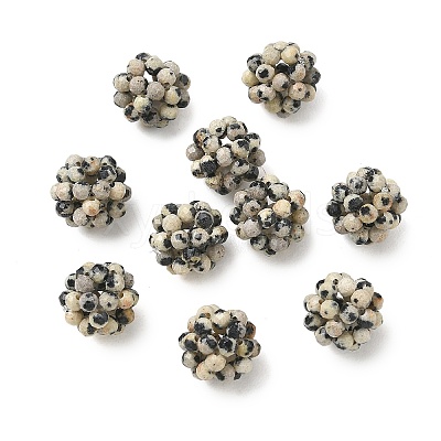 Natural Dalmatian Jasper Woven Beads GG-CBA2E9C-F05-02-1