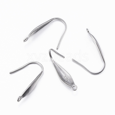 Tarnish Resistant 316 Surgical Stainless Steel Earring Hooks X-STAS-H392-03P-1