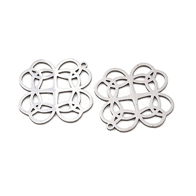 Hollow 201 Stainless Steel Pendants STAS-I364-17P-1