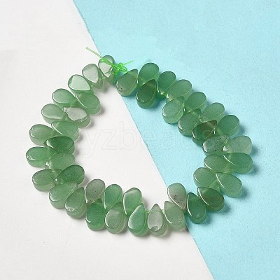 Natural Gree Aventurine Beads Strands G-B064-B06-1
