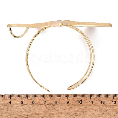 Alloy & Iron Cuff Bangles for Women BJEW-F501-04B-KCG-1