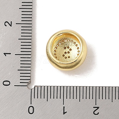 Rack Plating Brass & Cubic Zirconia Pendants KK-Z047-07G-S-RS-1