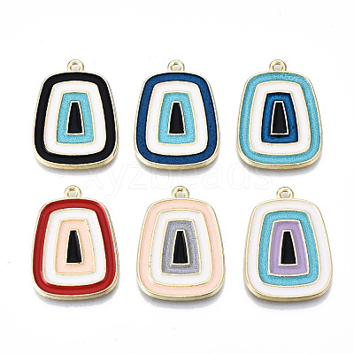 Eco-Friendly Alloy Enamel Pendants ENAM-Q438-009-NR-1