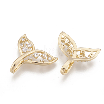 Brass Cubic Zirconia Pendants KK-T029-100G-1
