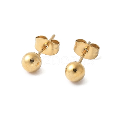 304 Stainless Steel Stud Earrings for Women EJEW-E603-06A-G-1