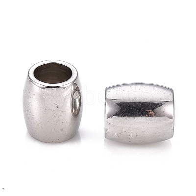Tarnish Resistant 201 Stainless Steel European Beads LS-STAS-F250-02P-1