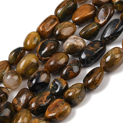 Natural Pietersite Beads Strands G-A286-A01-03-1