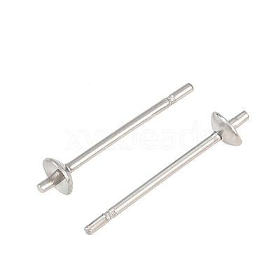 Tarnish Resistant 304 Stainless Steel Stud Earring Findings STAS-Q036-1-1