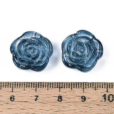Baking Paint Transparent Glass Beads DGLA-N018-01A-1