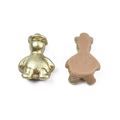 Spray Painted Opaque Resin Cabochons CRES-N027-09-1